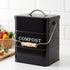 5L Compost Bin Kitchen Countertop Food Waste Caddy Black