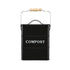 5L Compost Bin Kitchen Countertop Food Waste Caddy Black