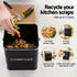 5L Compost Bin Kitchen Countertop Food Waste Caddy Black