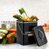 5L Compost Bin Kitchen Countertop Food Waste Caddy Black