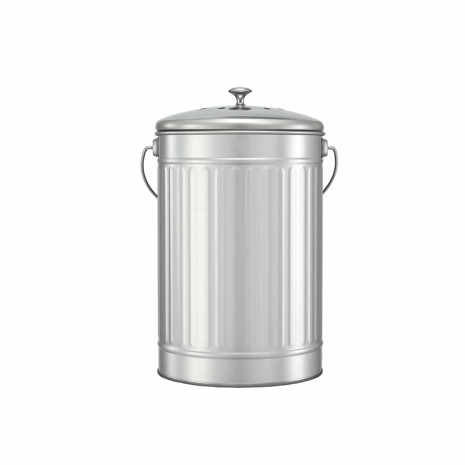 Compost Bin Kitchen Countertop Food Waste Caddy 6L Silver