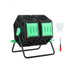 Compost Bin Dual-Chamber 130L Composter Tumbler Rotating Garden Recycle Food Waste