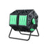 Compost Bin Dual-Chamber 130L Composter Tumbler Rotating Garden Recycle Food Waste