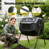 Compost Bin Dual-Chamber 160L Composter Tumbler Rotating Garden Recycle Food Waste