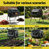 Compost Bin Dual-Chamber 160L Composter Tumbler Rotating Garden Recycle Food Waste