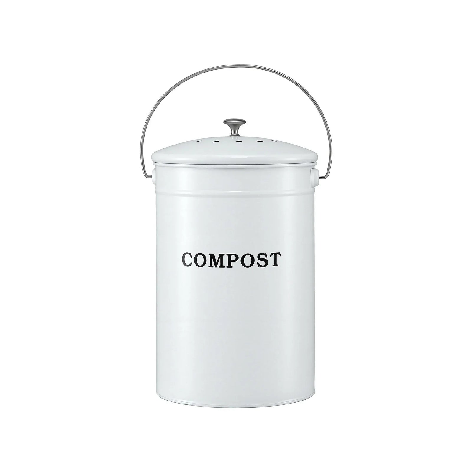 Compost Bin Kitchen Compost Caddy Food Waste Bin Bench White
