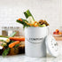 Compost Bin Kitchen Compost Caddy Food Waste Bin Bench White