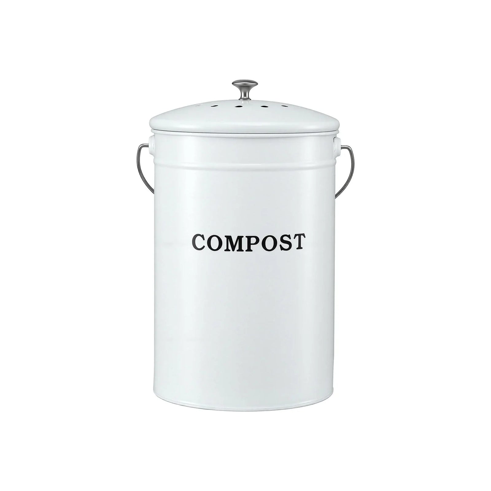Compost Bin Kitchen Compost Caddy Food Waste Bin Bench White