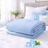 Giselle Cooling Blanket Double 180x210cm Blue Double Sided Light Summer Quilt