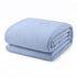 Giselle Cooling Blanket Double 180x210cm Blue Double Sided Light Summer Quilt