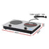 2400W Ceramic Cooktop – 2‑Zone Infrared, Knob Control, Black Glass
