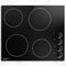 60cm Ceramic Cooktop – 4 Zones, 6000W, Knob Controls, Built‑In, Black