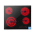 Ceramic Cooktop 5 Zones – 7600W, Touch Control, Dual Zone, Black Glass