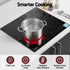 Ceramic Cooktop 5 Zones – 7600W, Touch Control, Dual Zone, Black Glass