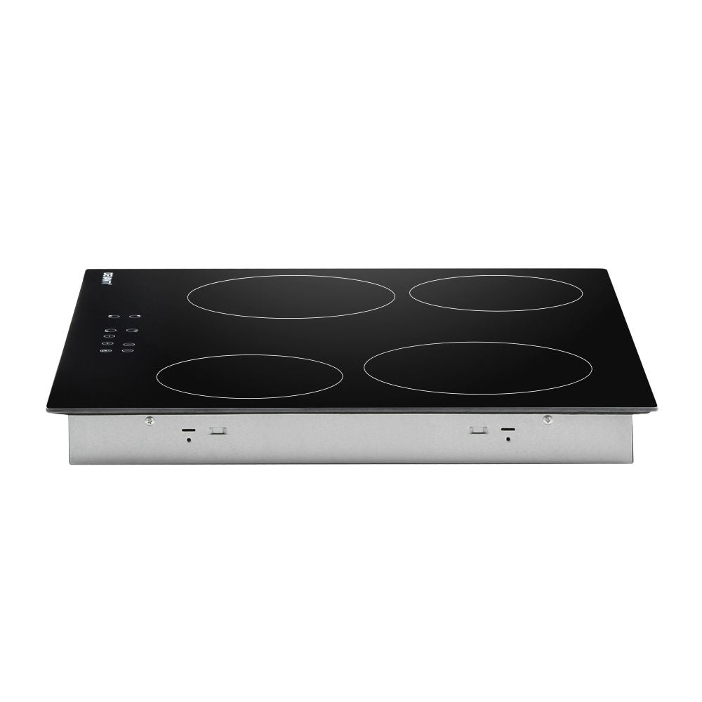 60cm Ceramic Cooktop – 4 Zones, Touch Control, 6000W, Black Glass
