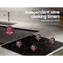 60cm Ceramic Cooktop – 4 Zones, Touch Control, 6000W, Black Glass