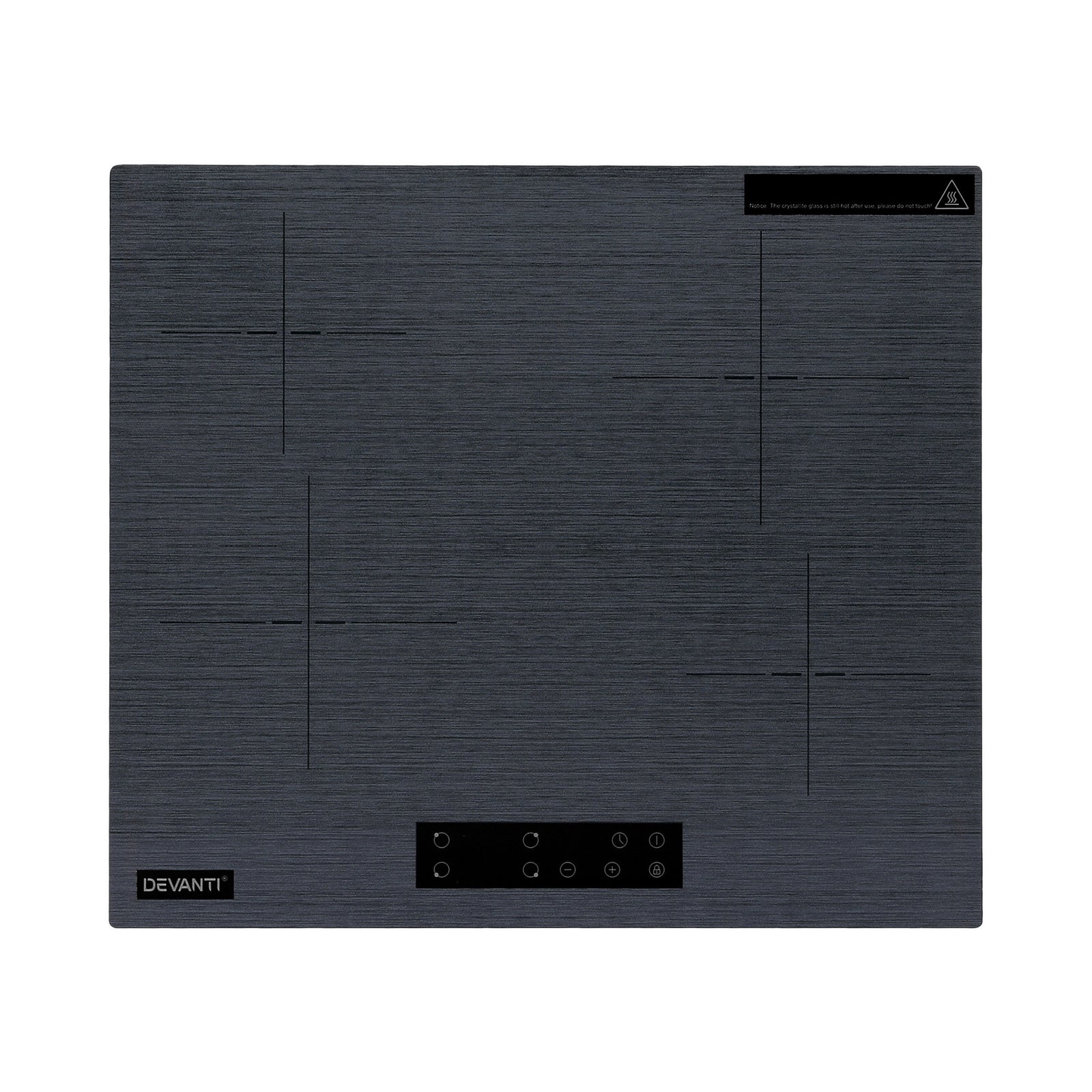 Electric Ceramic Cooktop 60cm Touch Control Grey