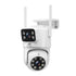 UL-Tech Wireless Security Camera Outdoor Indoor, 2.5K Dual Lens Pan Tilt, 4MP (2×2MP) IP Camera, Motion Detection, Auto-Tracking, Colour Night Vision, 2.4G WiFi, Two-Way Audio, Pet Baby Surveillance