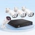 UL-Tech 4CH 5MP PoE NVR Security System, 4 Cameras, Dual-Light Colour Night Vision, Two-Way Audio, AI Motion Detection, IP65-Rated, No Monthly Fees, Wired CCTV Kit for Home, Indoor and Outdoor