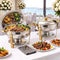 5-Star Chef 5L Chafing Dish Set 2-Pack, Food Warmer Catering Server Buffet