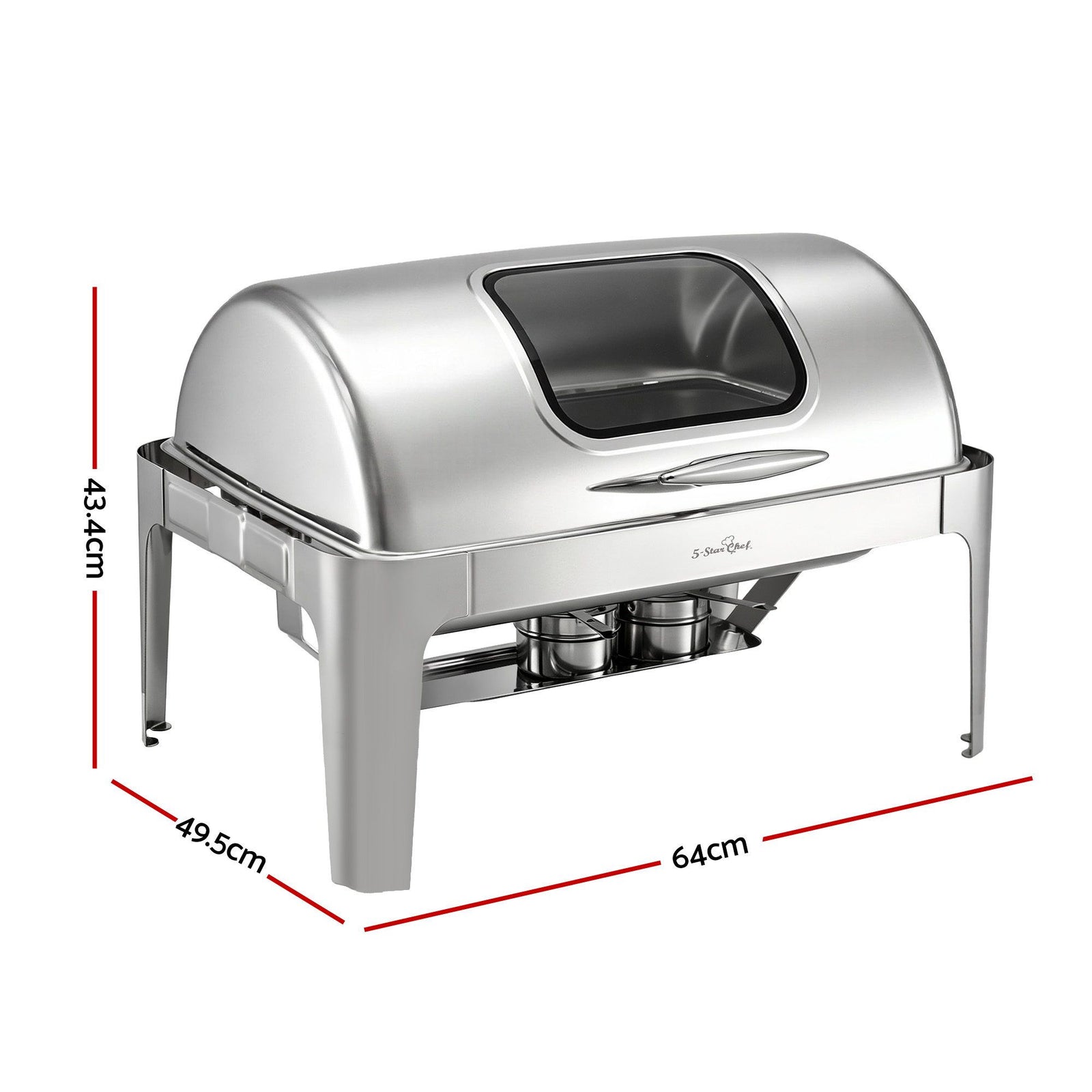 5 Star Chef 9L Chafing Dish Buffet Warmer Food Warmer Catering Server
