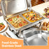 Chafing Dish 8L 2-Pan Buffet Warmer Food Warmer Catering Server