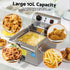Devanti 3000W Electric Deep Fryer 10L Stainless Steel Fryer w/ Basket & Lid