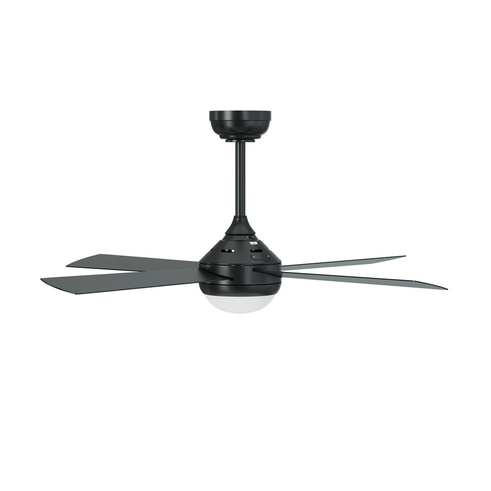 52'' AC Ceiling Fan with Light Remote Control 4 Blades Black