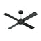 52'' Ceiling Fan AC Remote Control Timer 4 Blades Black