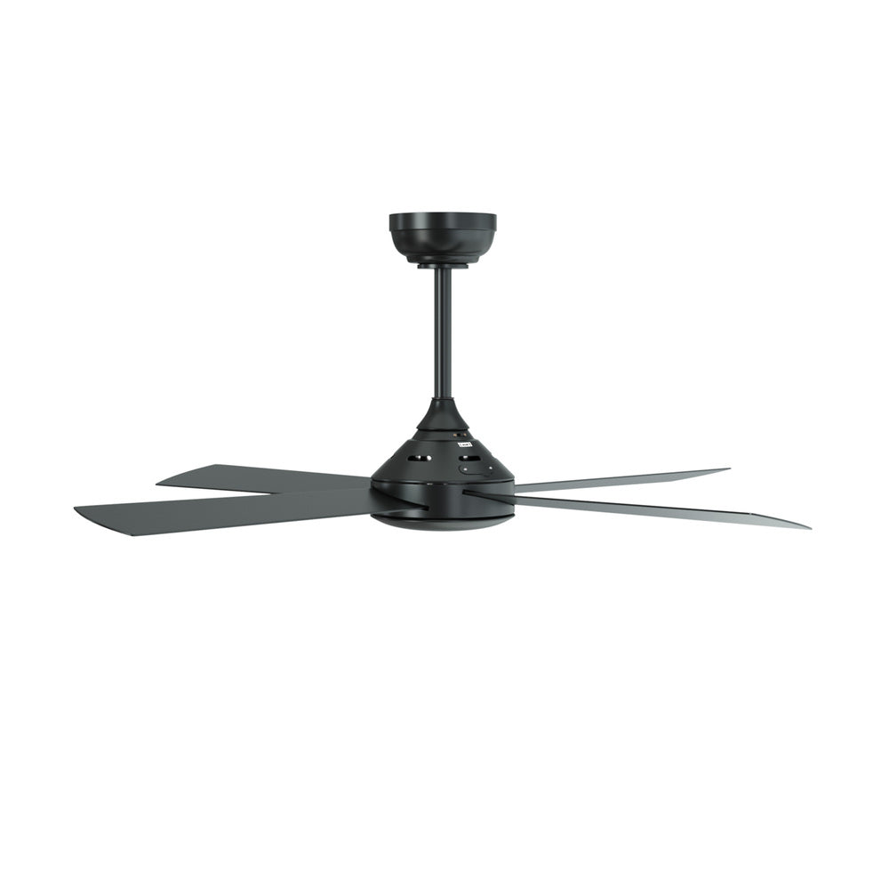 52'' Ceiling Fan AC Remote Control Timer 4 Blades Black