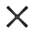 52'' Ceiling Fan AC Remote Control Timer 4 Blades Black