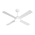 52'' AC Ceiling Fan with Light Remote Control 4 Blades White