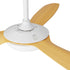 52" Ceiling Fan with Light DC Remote Control 5 Speed Wood