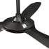 52'' Ceiling Fan DC 3 ABS Blades Remote Control Timer Black