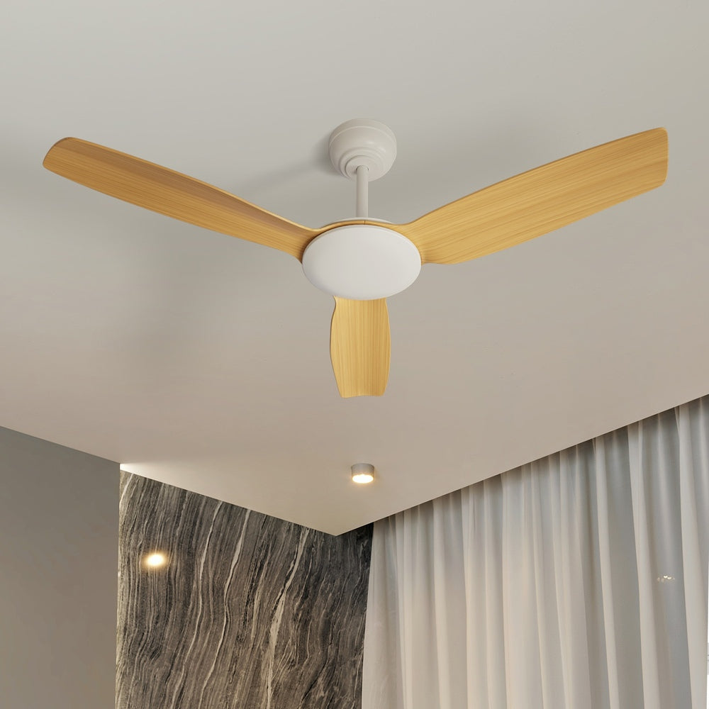 52'' Ceiling Fan DC 3 ABS Blades Remote Control Timer Wood