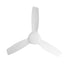 52'' Ceiling Fan DC 3 ABS Blades Remote Control Timer White