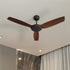 52'' Ceiling Fan DC 3 ABS Blades Remote Control Timer Walnut