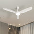 52" Ceiling Fan with Light DC Remote Control 5 Speed White