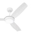 52" Ceiling Fan with Light DC Remote Control 5 Speed White