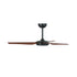 52" Ceiling Fan with Light DC Remote Control 5 Speed Walnut