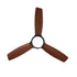 52" Ceiling Fan with Light DC Remote Control 5 Speed Walnut