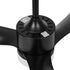52" Ceiling Fan LED Light 5 Speed Fans Remote Control Black