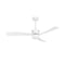 52" Ceiling Fan White – LED Light, 5‑Speed DC Motor & Remote Control