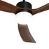 52" Ceiling Fan LED Light 5 Speed Fans Remote Control Walnut