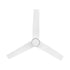 52" Ceiling Fan With Light DC Motor Remote Control White