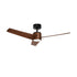 52" Ceiling Fan With Light DC Motor Remote Control Walnut