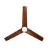52" Ceiling Fan With Light DC Motor Remote Control Walnut