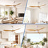 52 Inch Ceiling Fan DC Motor with Light and Remote Wood Finish Fixture