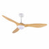 52 Inch Ceiling Fan DC Motor with Light and Remote Wood Finish Fixture