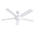 Devanti 52'' Ceiling Fan 5 Blades DC Motor w/Light w/Remote White